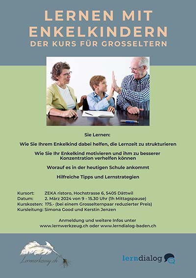 Flyer «Lernen mit Enkelkindern»